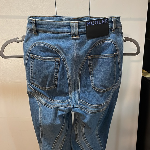 Mugler Spiral Two-Tone Jeans - Picture 3 of 5